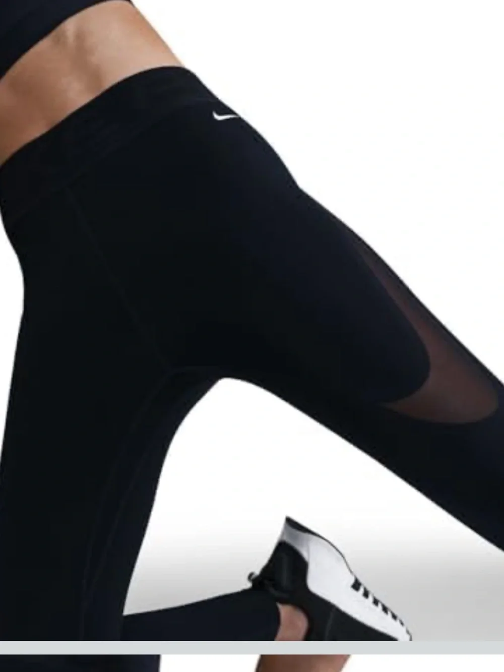 NIKE PRO WOMEN'S TRAINING SCULPT HIGH WAISTED MESH PANEL LEGGINGS - Picture 3 of 4